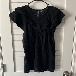 Old Navy Black Blouse Size L